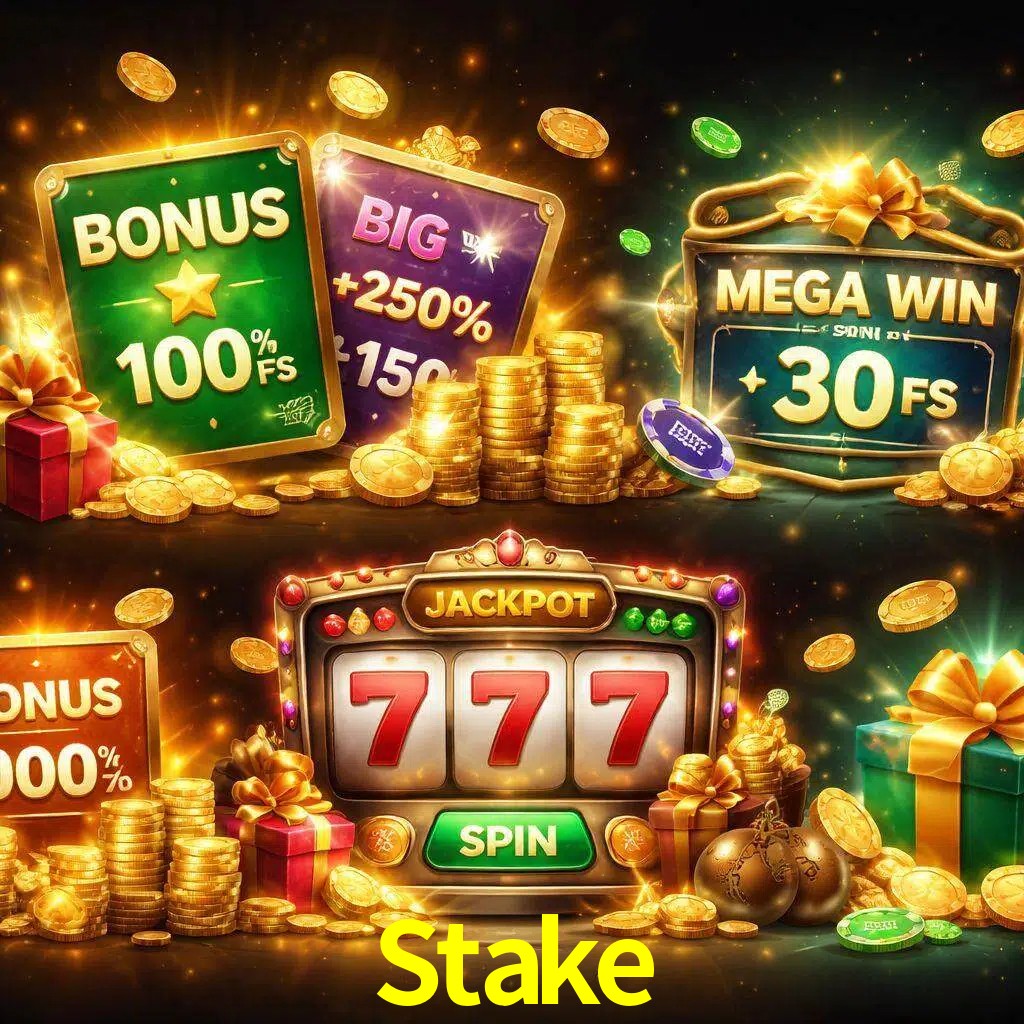 Tipos de bonos Stake incluyendo recompensas de bienvenida y promociones continuas